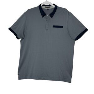 Travis Mathew Polo Men's‎ Shirt XL Gray Pima Cotton Blend Golf